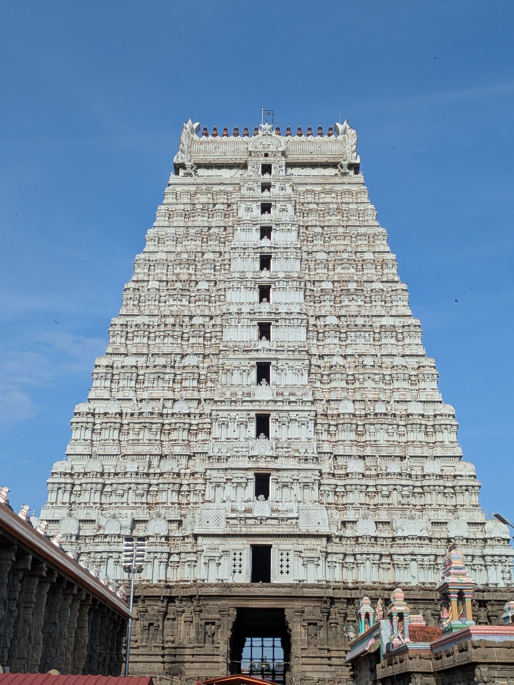 The main rajagopuram at Tiruvannamalai